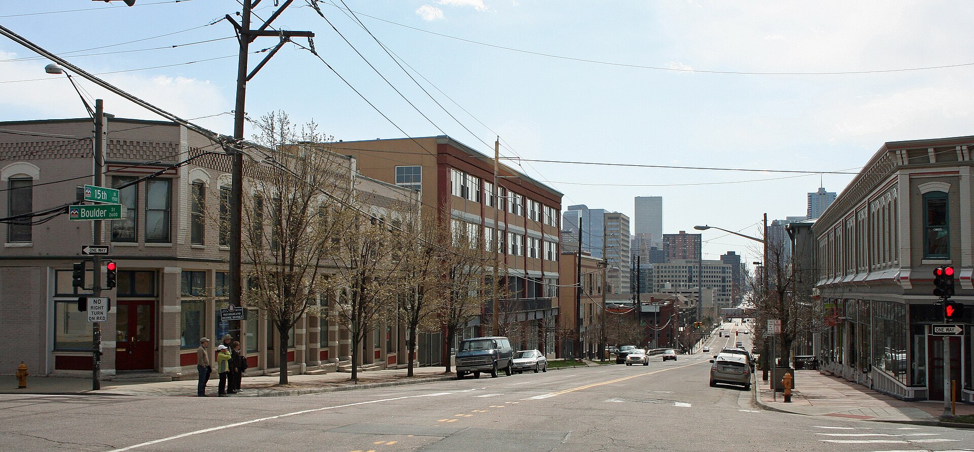 The Old Highland Business District, listed on the National Register of Historic Places