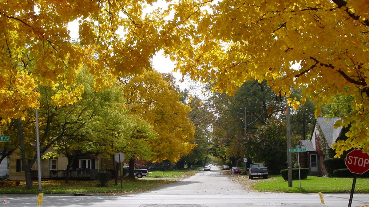 Kessler Boulevard in the Meridian-Kessler neighborhood of Indianapolis
