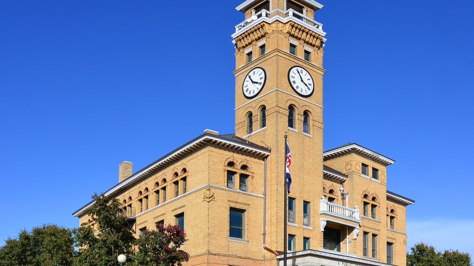The Cass County Courthouse in Harrisonville, Missouri