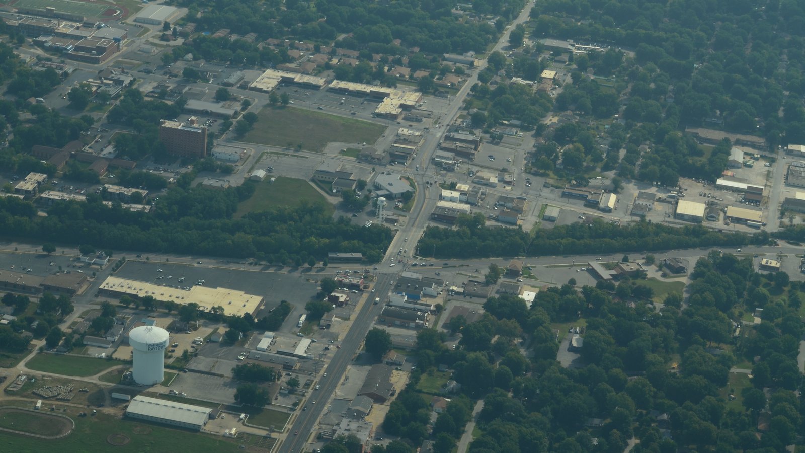 Aerial view of Raytown, Missouri