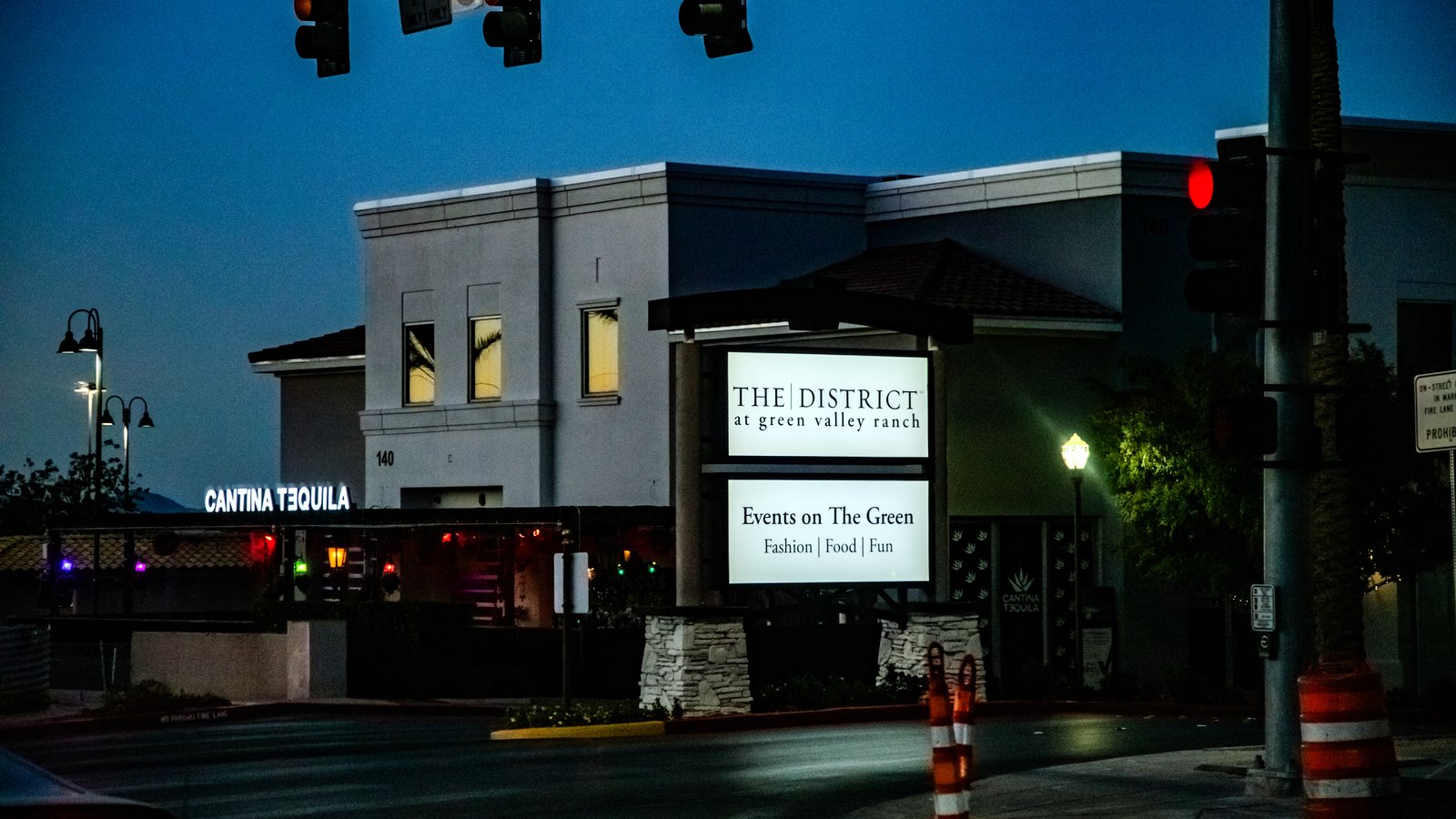 The entrance to The District at Green Valley Ranch in Henderson, Nevada