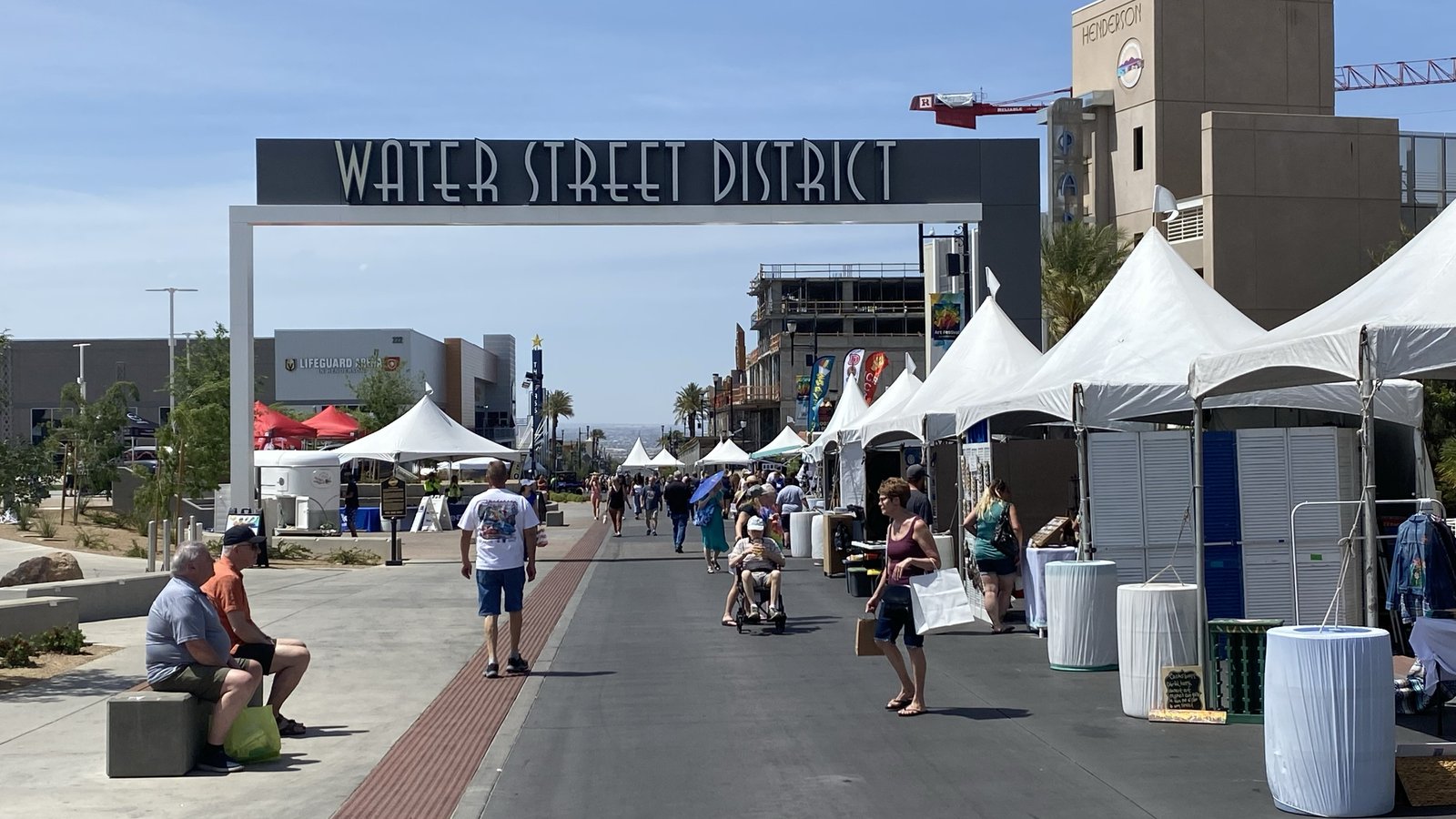 The southern entrance to the Water Street District in downtown Henderson, Nevada